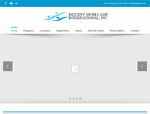 Tablet Screenshot of destinycampinternational.com